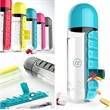 Portable Pill Organizer Water Bottle 20OZ