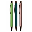 Comfort Rubberized Plunger action aluminum Pen with met