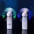 Pre-Programmed Message Mini Fans with LED Words