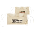Handy 2-Pocket 100% Cotton Fabric Waist Apron