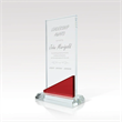 Optical Crystal Award with Accent Color - Versatile BLK