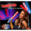16" Patriotic Themed Foam Baton w/ LED Lights