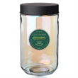 Luminous 50 oz Iridescent Glass Storage Jars