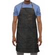 Artisan Style Bib Apron- Denim & Leather