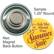 Neo Magnet 1.25 Inch Round Button