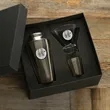 Stemless Martini Glas and Cocktail Shaker Set with Medallion