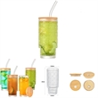 11oz Sustainable Glassware with Lid and Straws