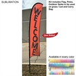 10' Small Feather Flag Kit, Full Color Graphics One Side