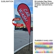 12' Medium Tear Drop Flag Kit, Full Color Graphics
