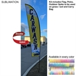 13' Medium Feather Flag Kit, Full Color Graphics Double Side