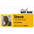 3-3/8" X 2-1/8 Tacoma Photo Name Badge