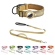 Dog Collar With Tag Holder Case