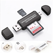 SD Card Reader High Speed USB Adapter Dual Slots Memory