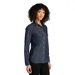 Port Authority Ladies Long Sleeve Perfect Denim Shirt