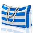 Women Canvas Tote Bag Stripe Shoulder Beach Handbags
