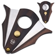 Wood Stainless Steel Cigar Cutter With Lock System