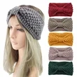 Womens Knit Wide Twist Bow Hair Bands Headband