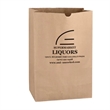 Lightweight 35# Natural Kraft 1/6 bbl. Large SOS Grocery Bag