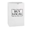 Lightweight 35# White Kraft 1/6 bbl. Large SOS Grocery Bag