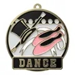 2" Bright Gold Dance High Tech Medal