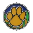 2" Paw Decagon Color Medal