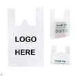 Economy T-shirt Style Plastic Shopping Tote Bag