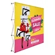 10'x8' Straight Pop Up Fabric Foldable Display Wall