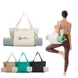 12oz Cotton Canvas Portable Travel Yoga Tote Mat Bag