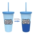 Mood Color Changing Stadium Cup with Straw
