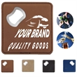 Custom Stainless Steel Vegan Leather Coaster Bottle Opener