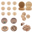 1.5 inch natural log color commemorative coin for DIY Arts