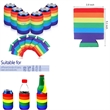 LGBT Rainbow Neoprene Can Cooler Beer Sleeves 3.94" x 5.12"