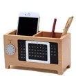 Solid Wood Calendar Pen Holder