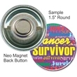 Neo Magnet 1.5 Inch Round Button
