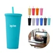 16oz Double Plastic Straw Cup