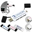 2 in 1 - 3 Port Mini USB Hub with Type A & C Adapter