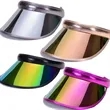 Holographic Sun Visor Hat Iridescent Adjustable Cap Headwear