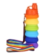 Rainbow Foldable Silicone Sports Water Bottle