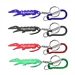 Alligator shaped bottle opener keychain with carabiner