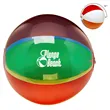 Translucent 16" Multi-Color Round Beach Ball