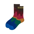 Rainbow Color-blocked High Socks