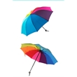 Rainbow Foldable Umbrella 10 Ribs for Sunny and Rainy Days