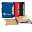 Spiral Notebook with Sticky Note Index Tabs, Ballpoint Pen