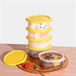 4-Set Microwave-Safe Bento Lunch Container Set