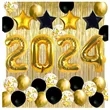 Black and Gold Graduation Party Decorations Kit