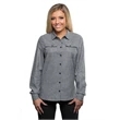 Burnside Ladies' Solid Flannel Shirt
