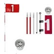 Golf Flag and Hole Cup With 6ft Detachable Flagstick