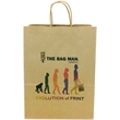 Natural Kraft Paper Shopping Bag, Digital Print