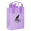 Color Frosted Soft Loop Shopper Bag with Insert - Foil Stamp