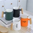 Ceramic Mug With Wooden Handle